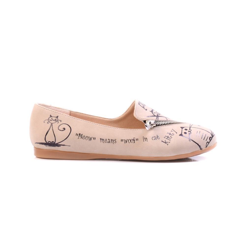 Sleepy Cat Ballerinas Shoes YAB305 (1421238272096)