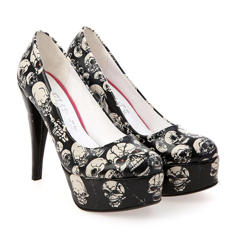 Skulls Heel Shoes PLT2003 (506272612384)