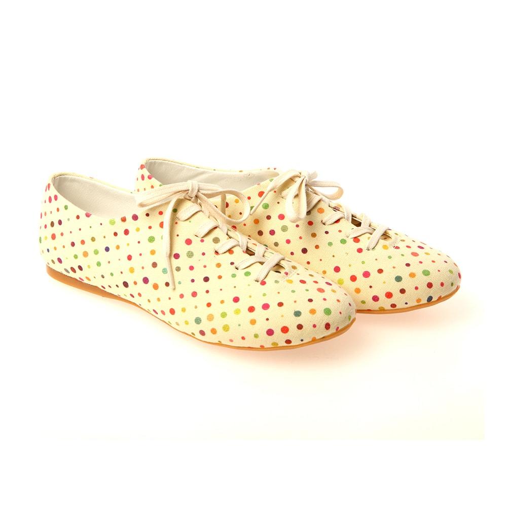 Colored Dots Ballerinas Shoes SLV034 (1405809918048)