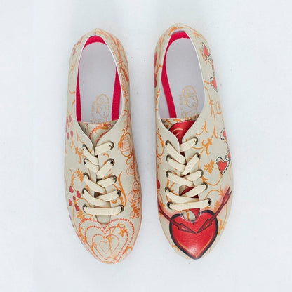 Red Heart Ballerinas Shoes SLV059 (506274742304)