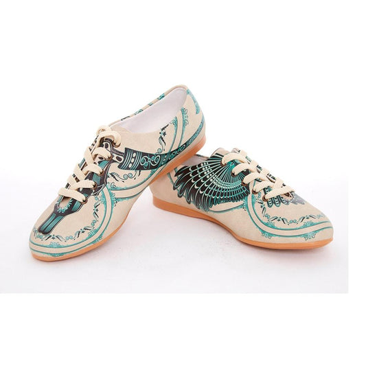 Blue Pattern Ballerinas Shoes SLV069 (506275004448)