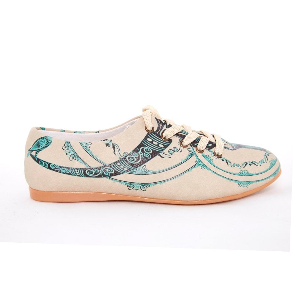 Blue Pattern Ballerinas Shoes SLV069 (506275004448)
