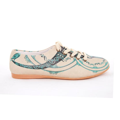 Blue Pattern Ballerinas Shoes SLV069 (506275004448)