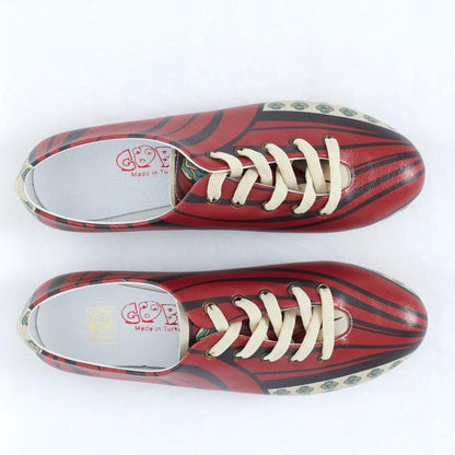 Red Pattern Ballerinas Shoes SLV075 (506275201056)