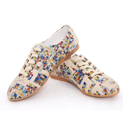 Colored Squares Ballerinas Shoes SLV078 (506275332128)
