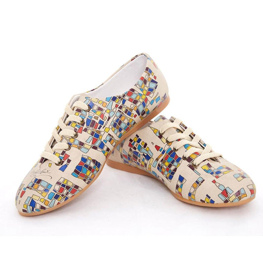 Colored Squares Ballerinas Shoes SLV078 (506275332128)