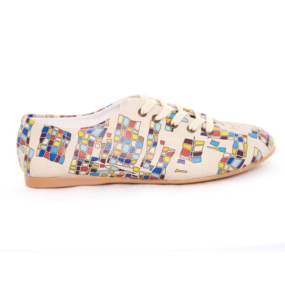 Colored Squares Ballerinas Shoes SLV078 (506275332128)