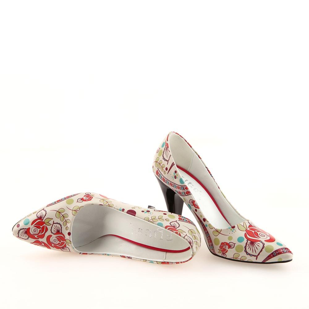Flowers Heel Shoes STL4004 (506276479008)