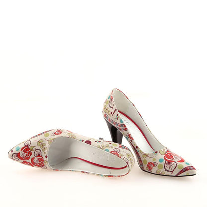 Flowers Heel Shoes STL4004 (506276479008)