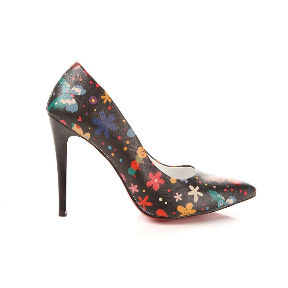 Flowers Heel Shoes STL4013 (506276773920)