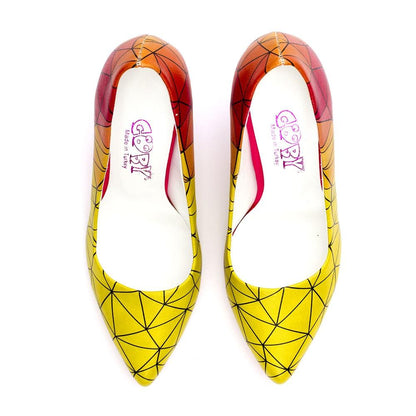 Pattern Heel Shoes STL4024 (506277068832)